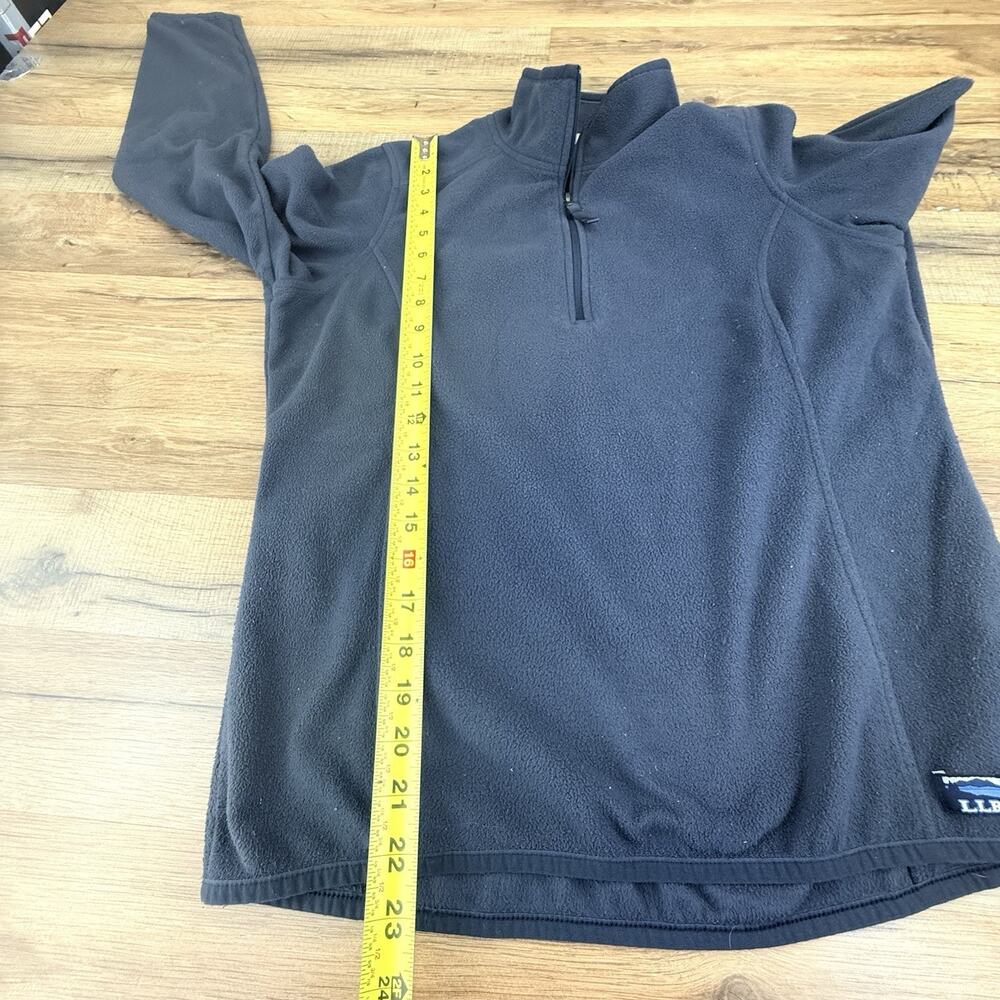 L.L. Bean Woman’s S Blue Long Sleeve Polyester Fleece Quarter Zip ID 502183 - Picture 3 of 7